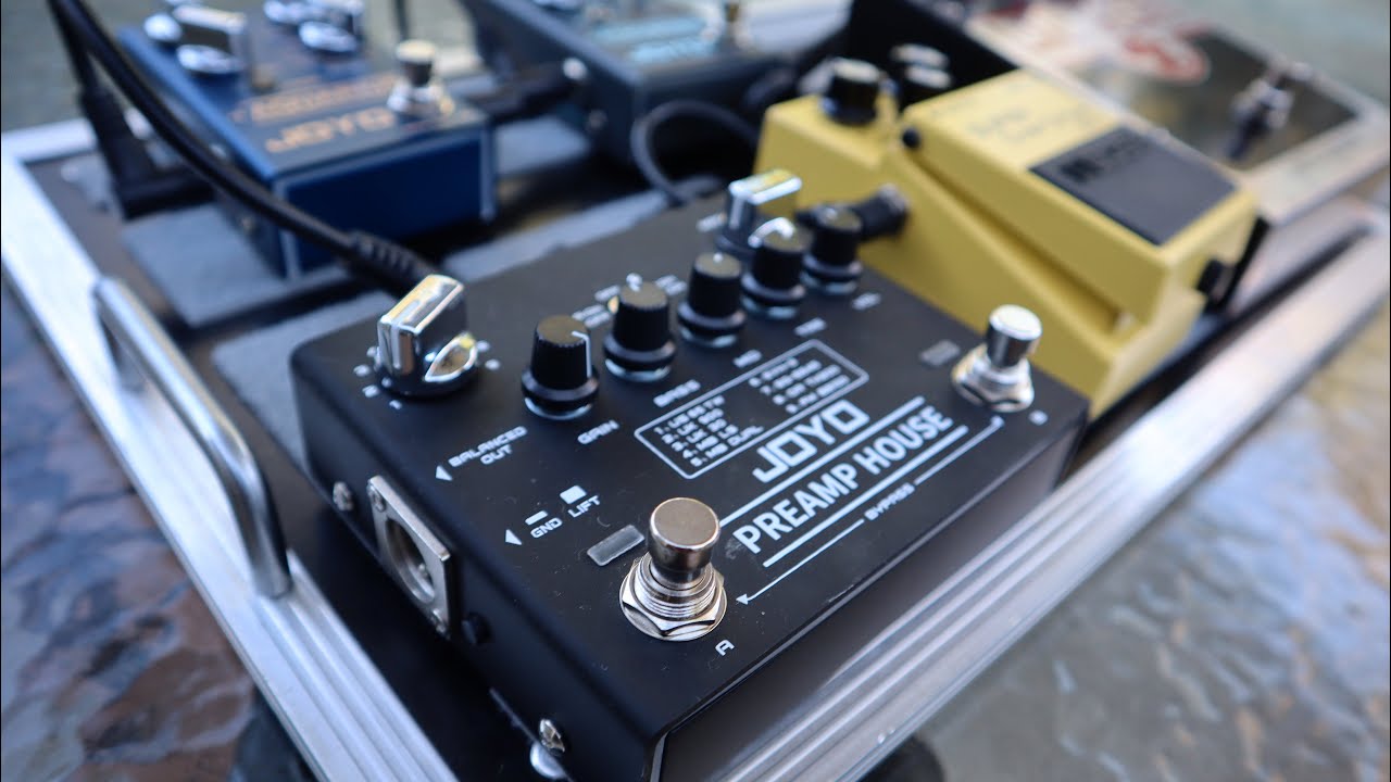The Joyo Preamp House with pedals! (Using it direct with pedals