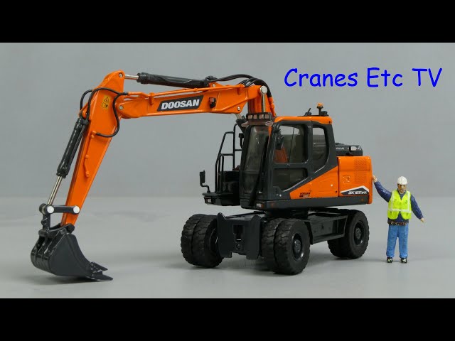 IMC Doosan DX 165 WR Wheeled Excavator by Cranes Etc TV - YouTube