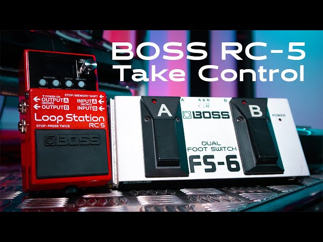 BOSS RC-5 External Foot Switch Setup - Tutorial - YouTube