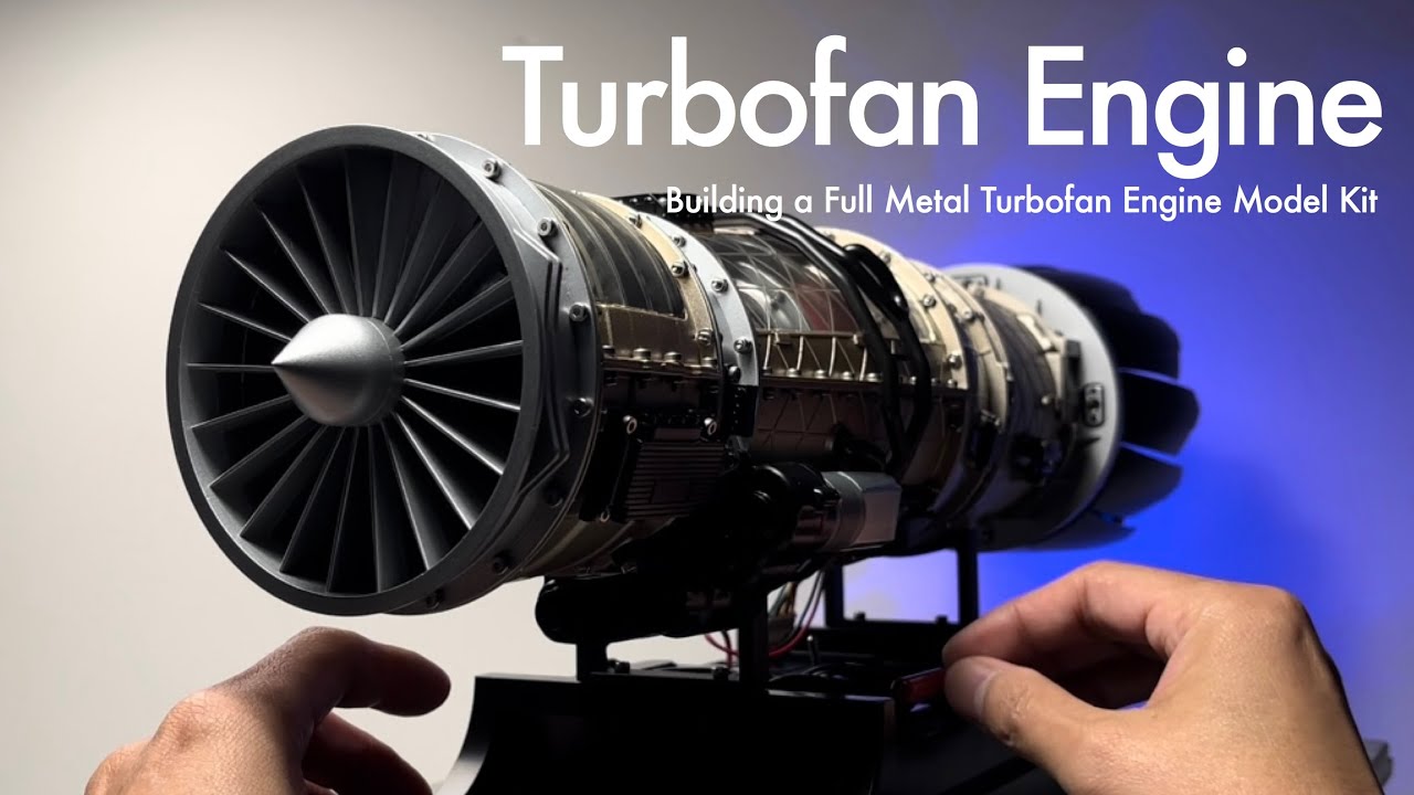 Building a Turbofan Engine Model Kit - 1/10 Full Metal Electric