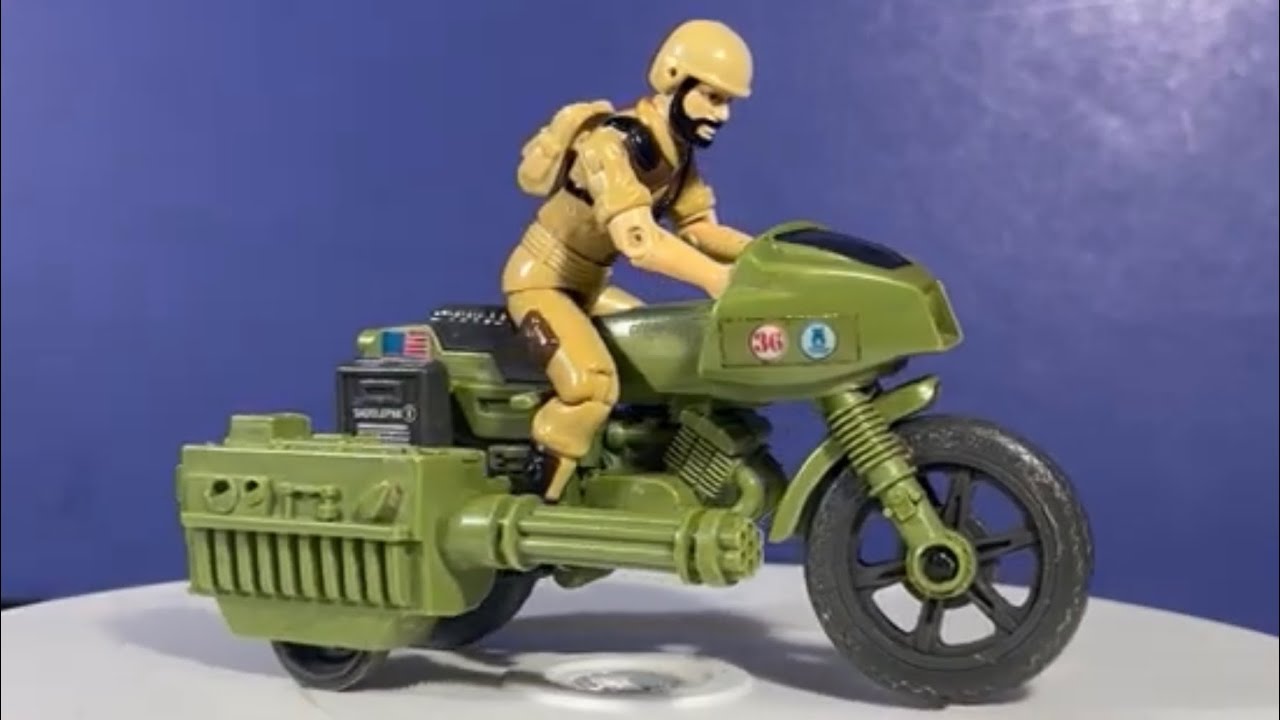RAM GI Joe Real American Hero Rapid Fire Motorcycle Hasbro 1982