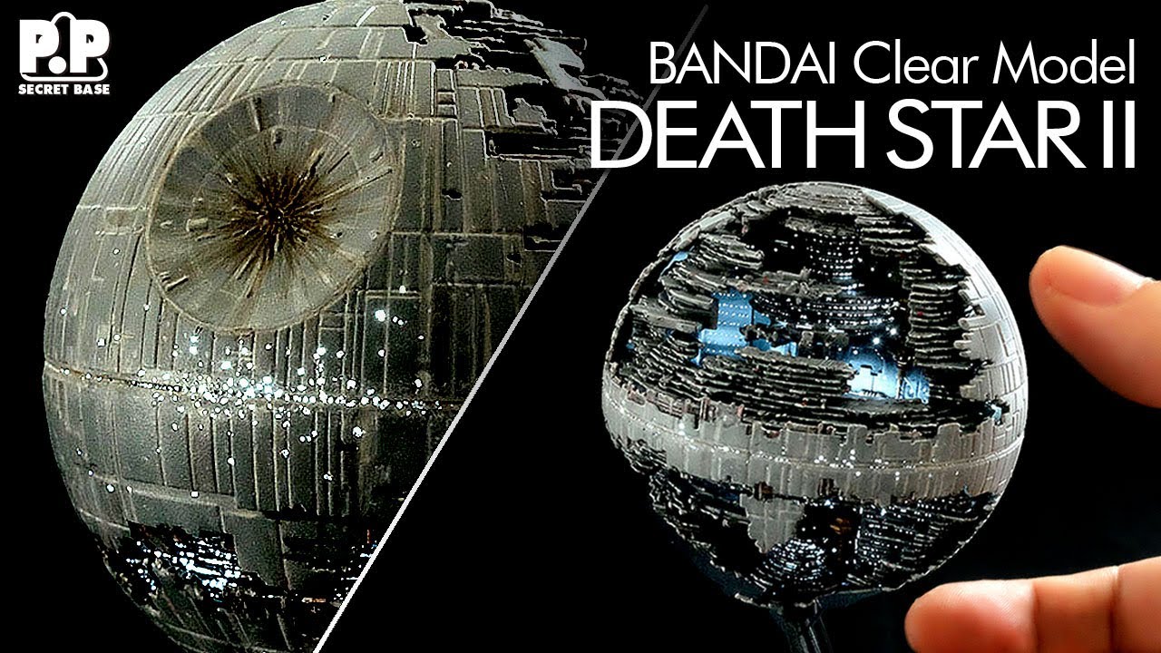 How to make a Death Star II《Clear Model》with LED lights! : Star