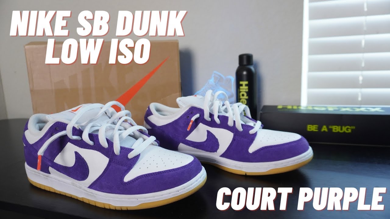 Nike SB Dunk Low ISO Orange Label Court Purple On Feet Review