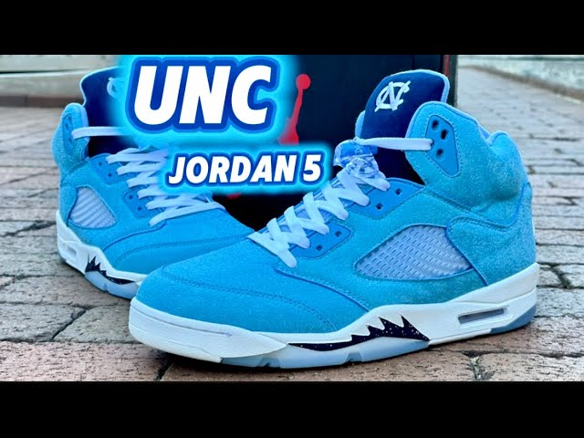 EXCLUSIVE!! Jordan 5 UNC PE unboxing review & on foot