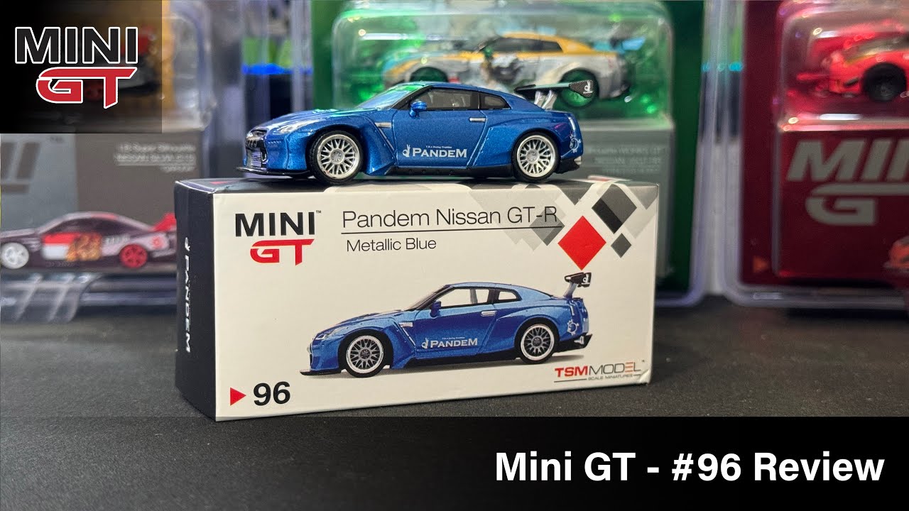 Mini GT - Pandem Nissan GT-R Metallic Blue #96 MGT00096 - YouTube