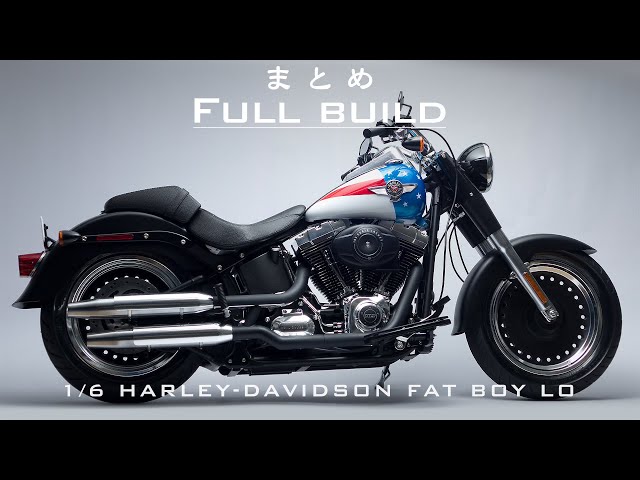 Building the Tamiya 1/6 HARLEY-DAVIDSON Fat Boy Lo Plastic Model