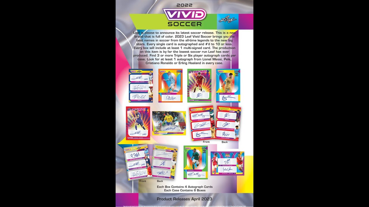 みなと BGBPB サッカー 2022 LEAF VIVID box 1箱に直筆サイン4枚入り