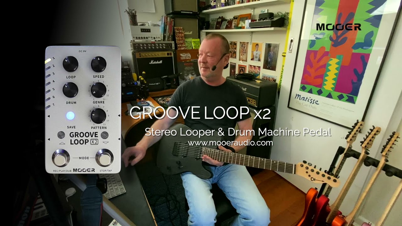 Mooer GROOVE LOOP X2 - ステレオ・ルーパーとドラムマシンを