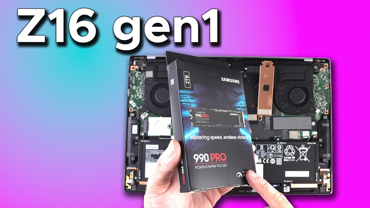 Lenovo ThinkPad Z16 Gen1 Teardown Review with SSD Upgrade - YouTube