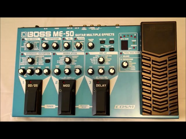 Boss ME 50 Multi Effects Pedal - YouTube
