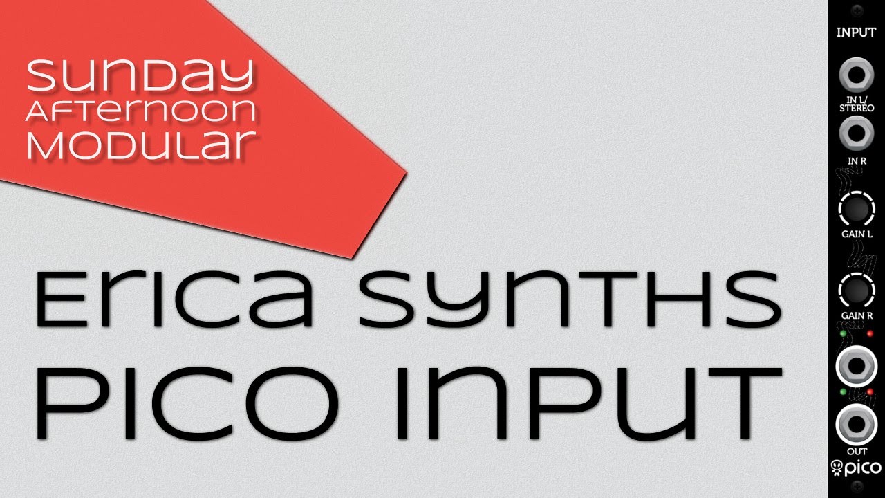 Erica Synths Pico Input Introduction - YouTube