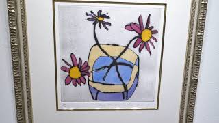 リチャード・スペア 「ピンクのデイジー」 ポップアート 絵画 花 絵