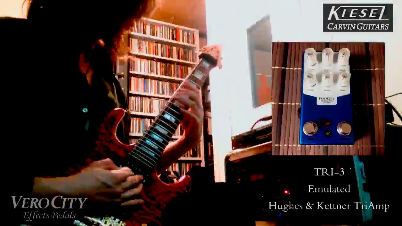 Vero City Effects Pedals VH34 vs TRI 3 Demonstrated by Kaz Horie