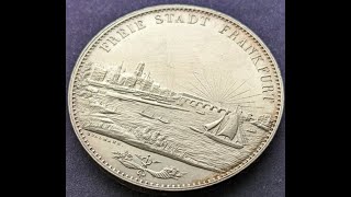 1840年 フランクフルト 都市景観 2ターラー (1840 Frankfurt am Main