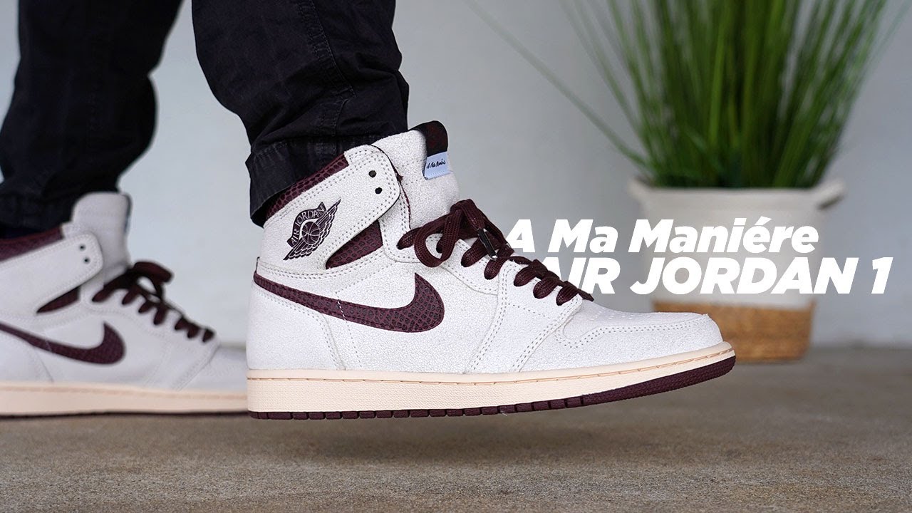 A MA MANIERE AIR JORDAN 1 Review & On Foot - YouTube