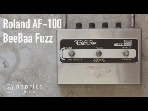 Roland AF-100 BeeBaa Fuzz Japan Vintage ファズ 試奏動画 - YouTube