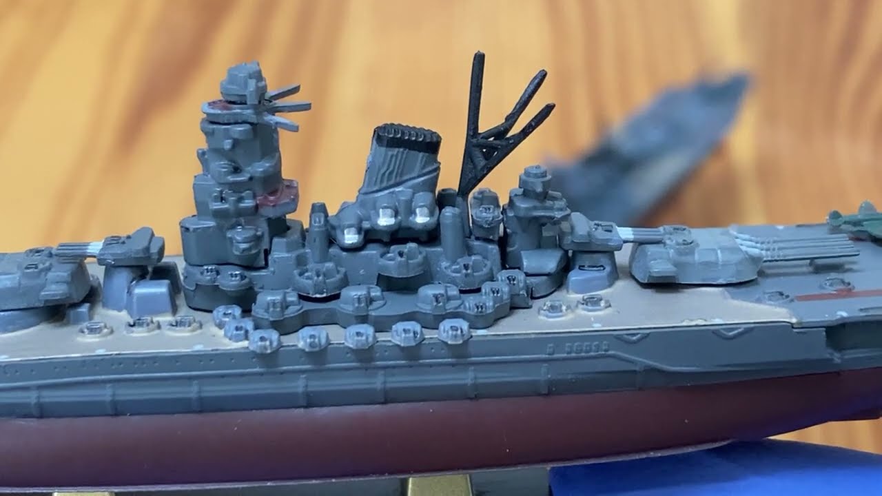 F-toys 戦艦大和の追憶 対 戦艦大和の生涯 ミニスケール戦艦大和の模型
