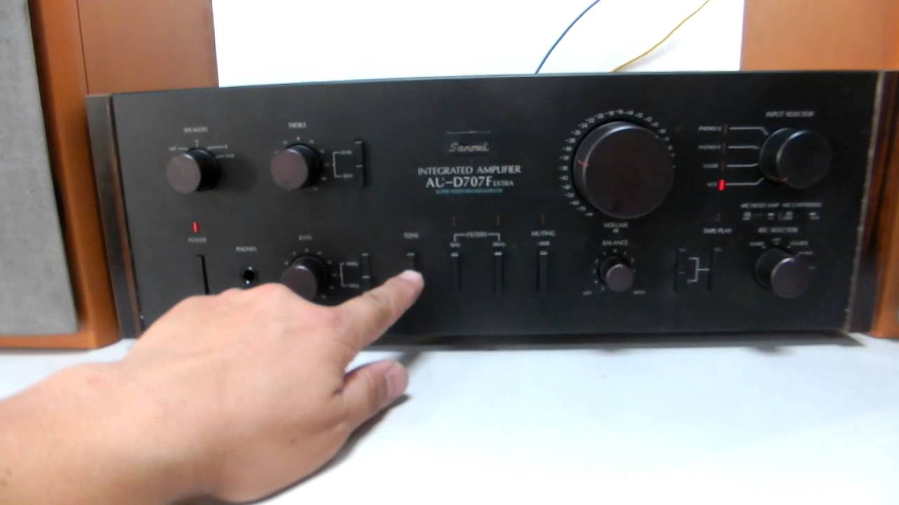 サンスイ Sansui AU-D707F EXTRA プリメインアンプ - YouTube