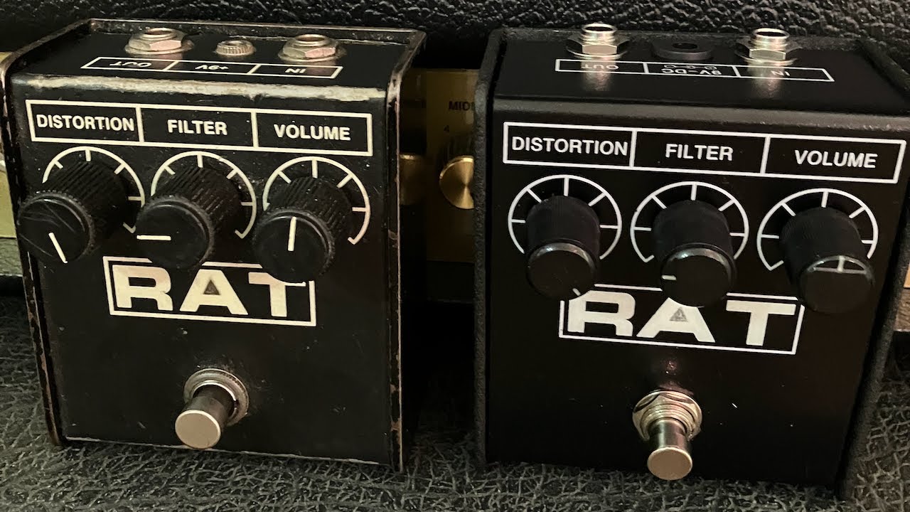 ProCo RAT2 (USA 1980s) vs modern RAT2 into a Marshall 1987x - YouTube