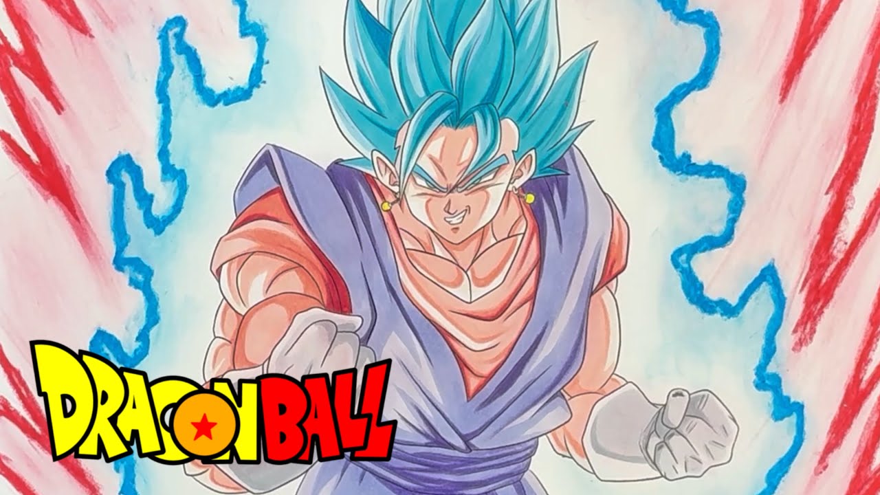 ドラゴンボール】界王拳ベジットブルーを描いてみました‼️ I tried