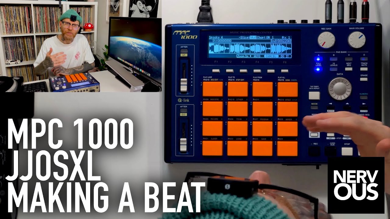 Making A Hip Hop Beat From Scratch - Akai MPC 1000 JJOSXL