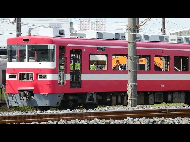 東武1800系 1819F ついに解体開始・・・】廃車回送から2週間 留置線上