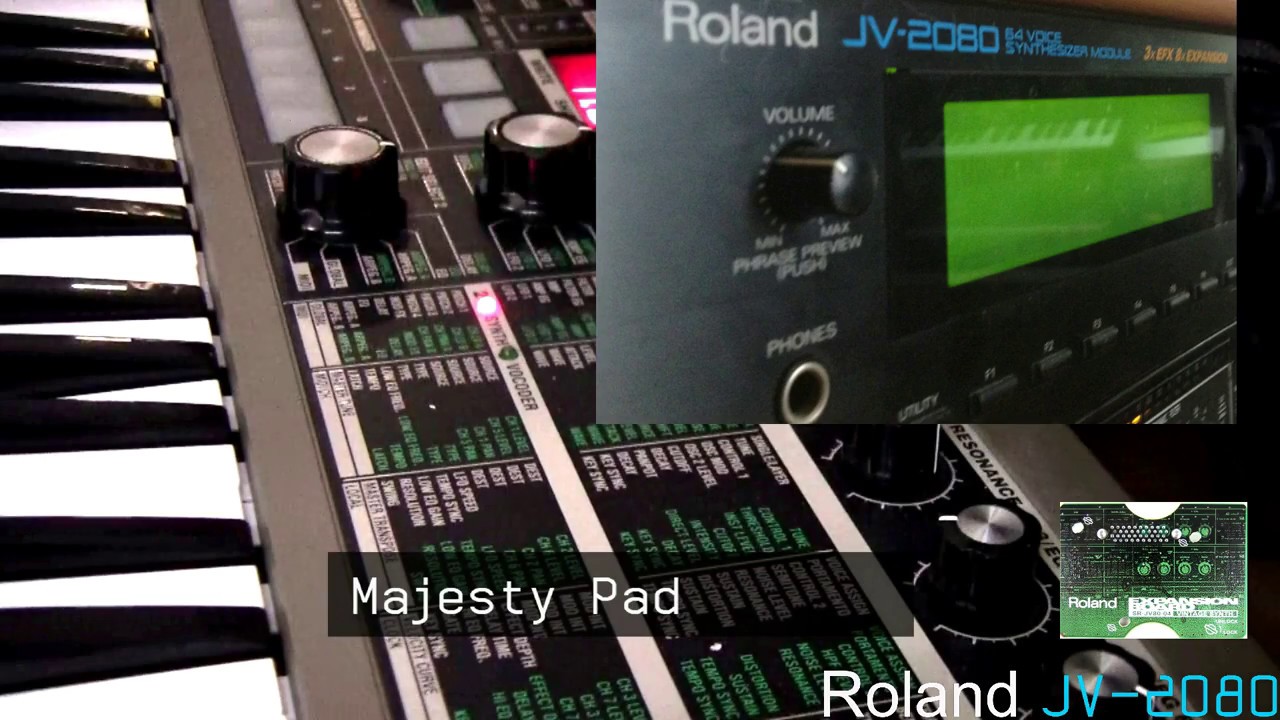 RolandJV-2080 + SR-JV80-04 Vintage Expansion card - Presets - YouTube