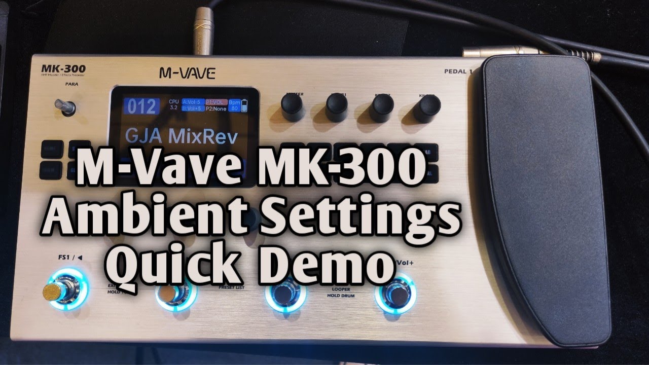 M-Vave MK-300 Quick Ambient Demo by ‪@jam_nineworkz‬ Jam Bumanlag