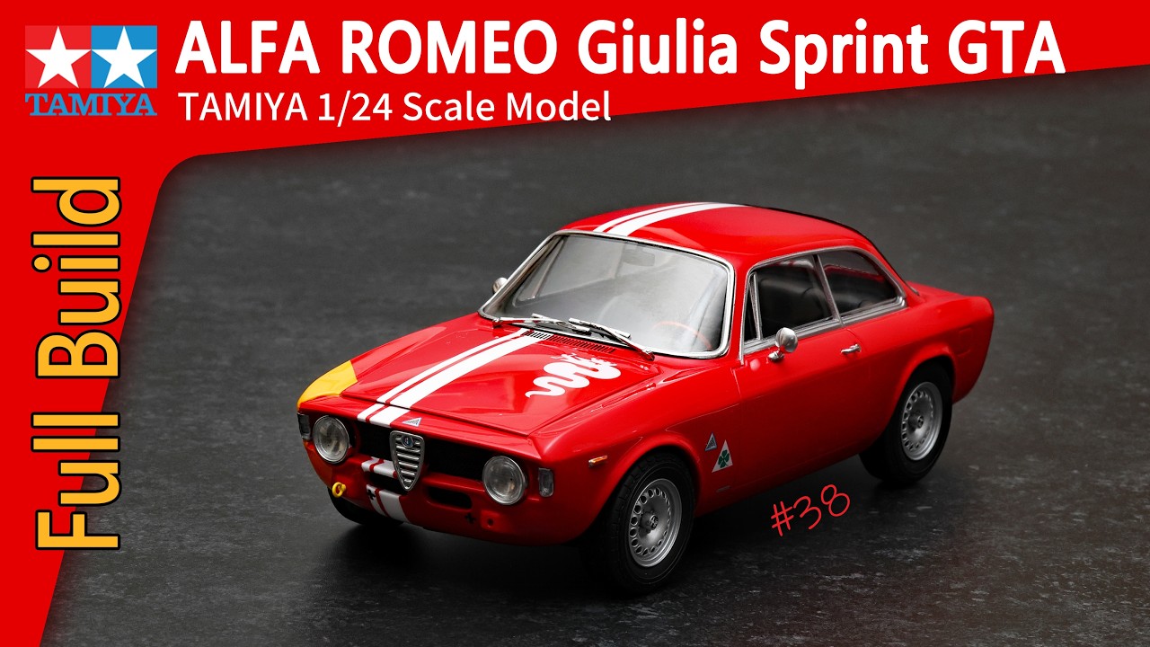 カーモデル】Full Build Tamiya Alfa Romeo Giulia Sprint GTA : 1/24