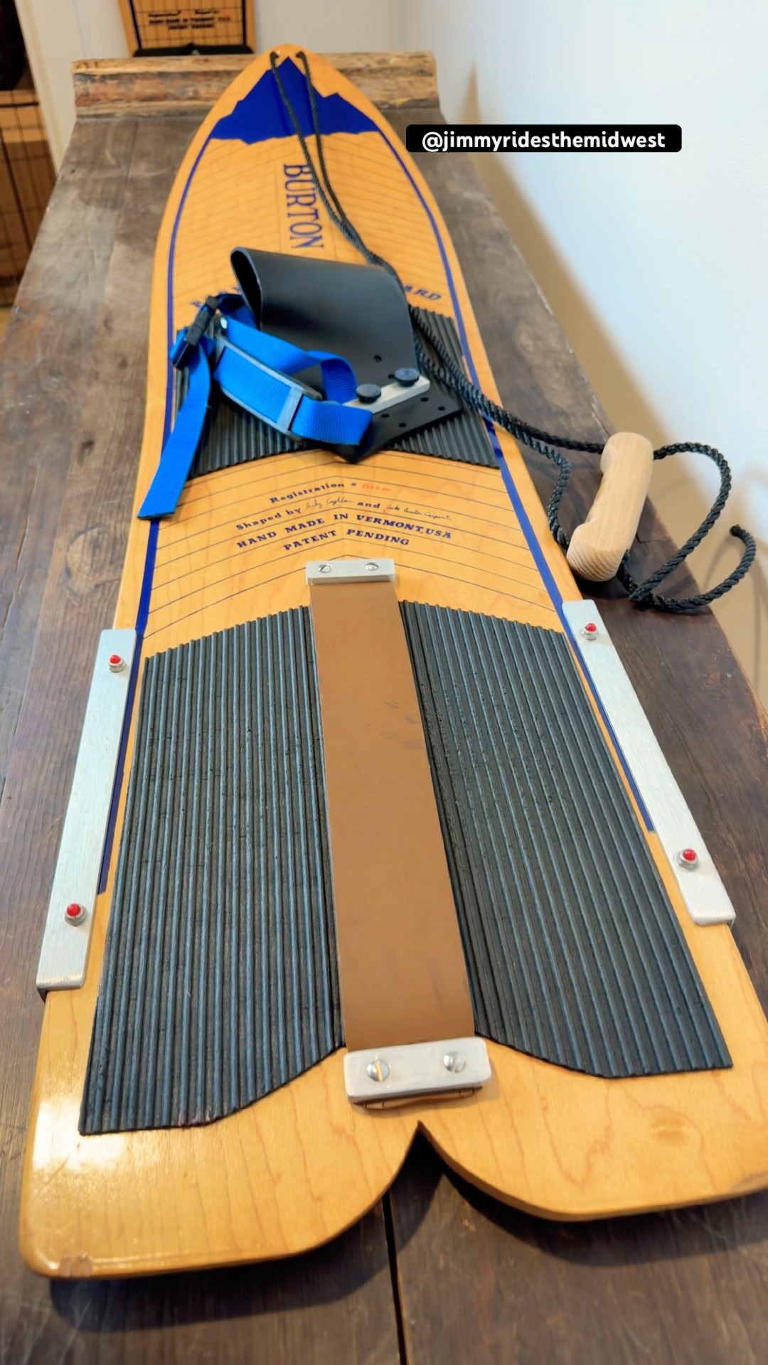 1984 Burton Backhill Shaped by Jake Burton Carpenter & Andy