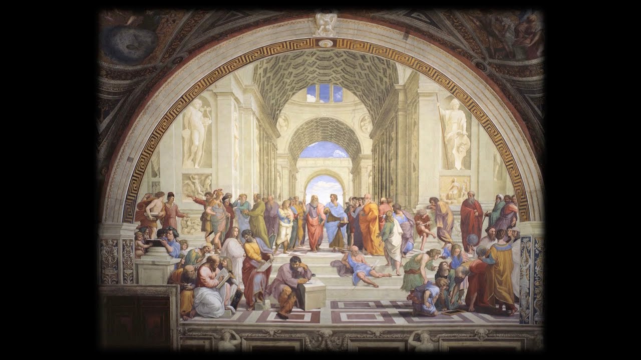 日めくり3分間名画の旅】339枚目 ラファエロ「アテネの学堂」 - YouTube