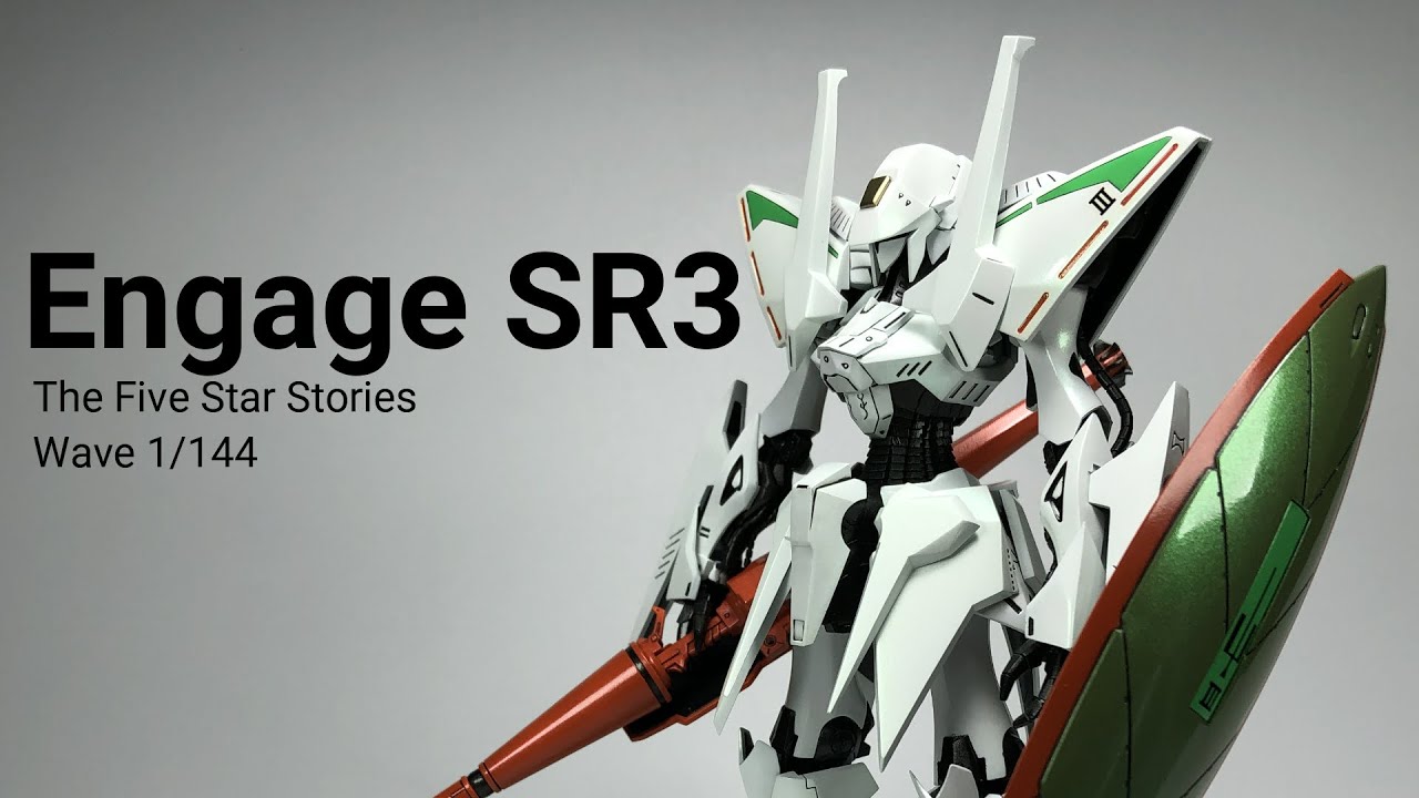 Wave FSS 1/144 Engage SR3 The Five Star Stories Custom Painted