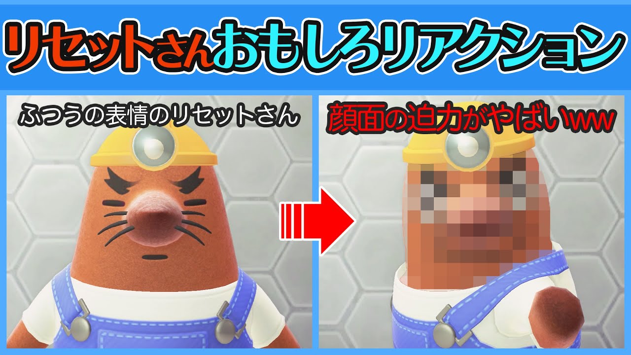 あつ森】表情変わりすぎ！リセットさんのおもしろリアクション24連発