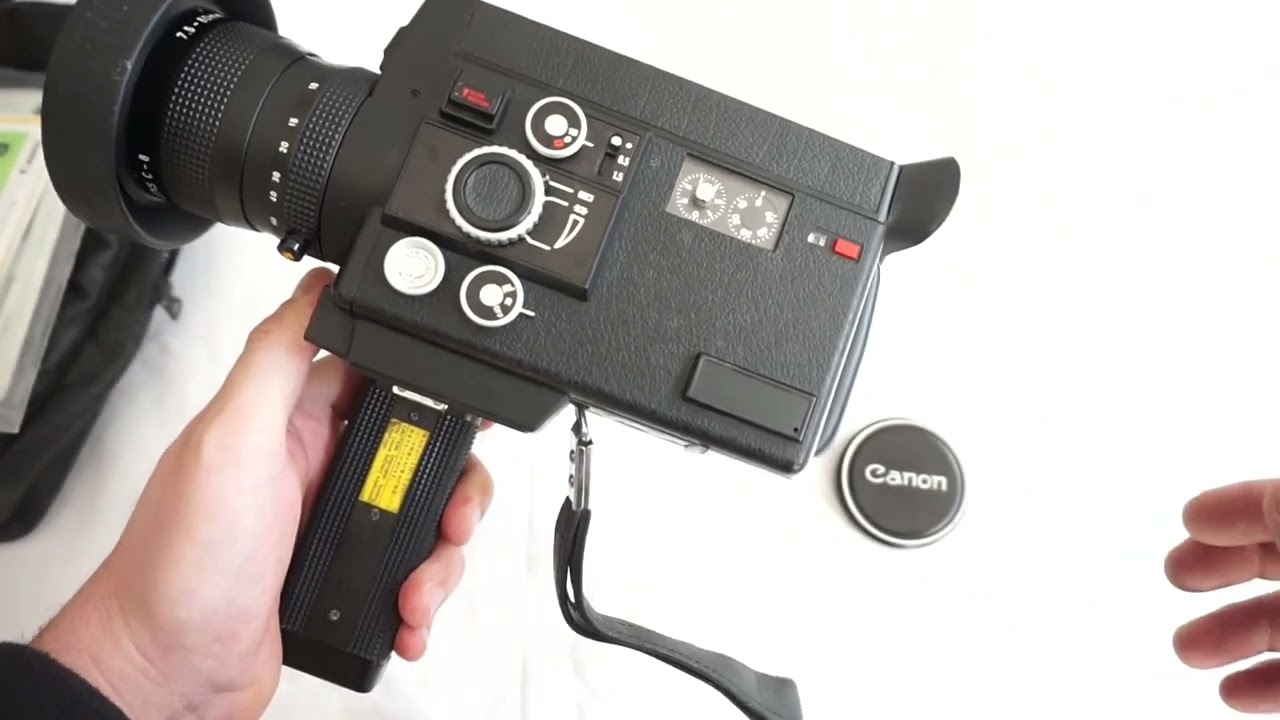 Canon 814 XL Electronic super 8 camera film testing + loading film
