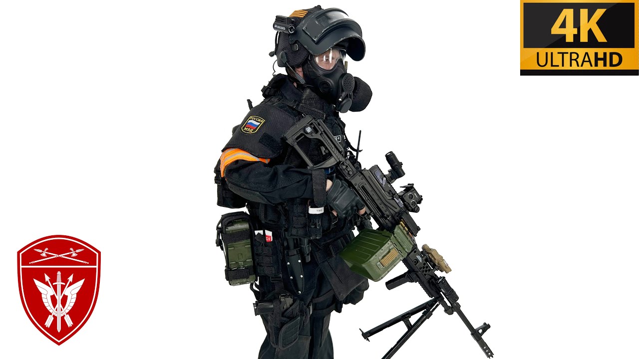 🇷🇺 Damtoys - Russian Spetsnaz MVD SOBR PKM Gunner 1:6 Scale