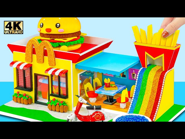 AWESOME) Build McDonald's Restaurant with Giant Burger, Rainbow