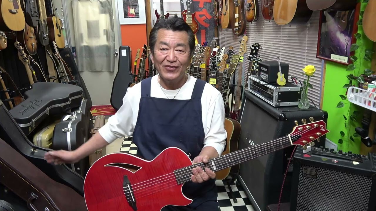 PLAYTECH / エレクトリック・ガットギター ECL-200 - YouTube