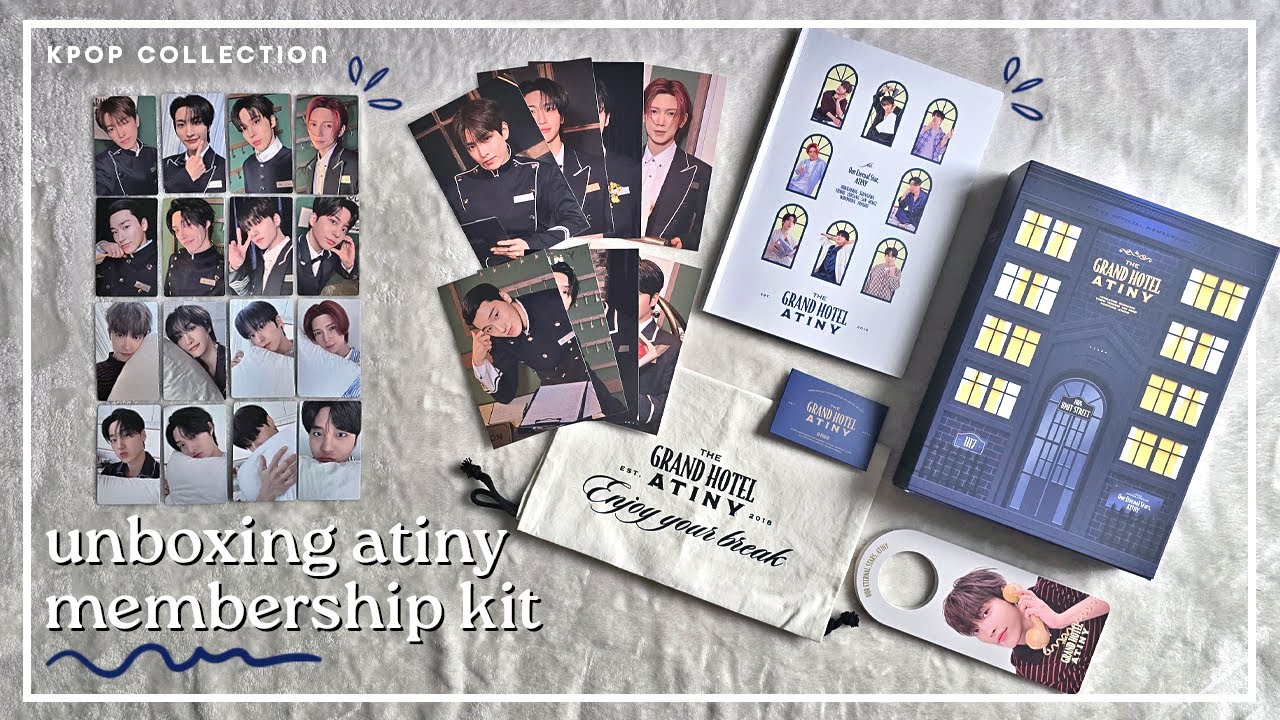 Unboxing my ATEEZ 6th Official Atiny Membership Kit 🏨 - YouTube
