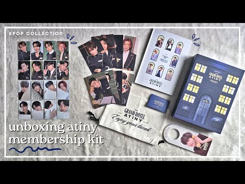 Unboxing my ATEEZ 6th Official Atiny Membership Kit 🏨 - YouTube