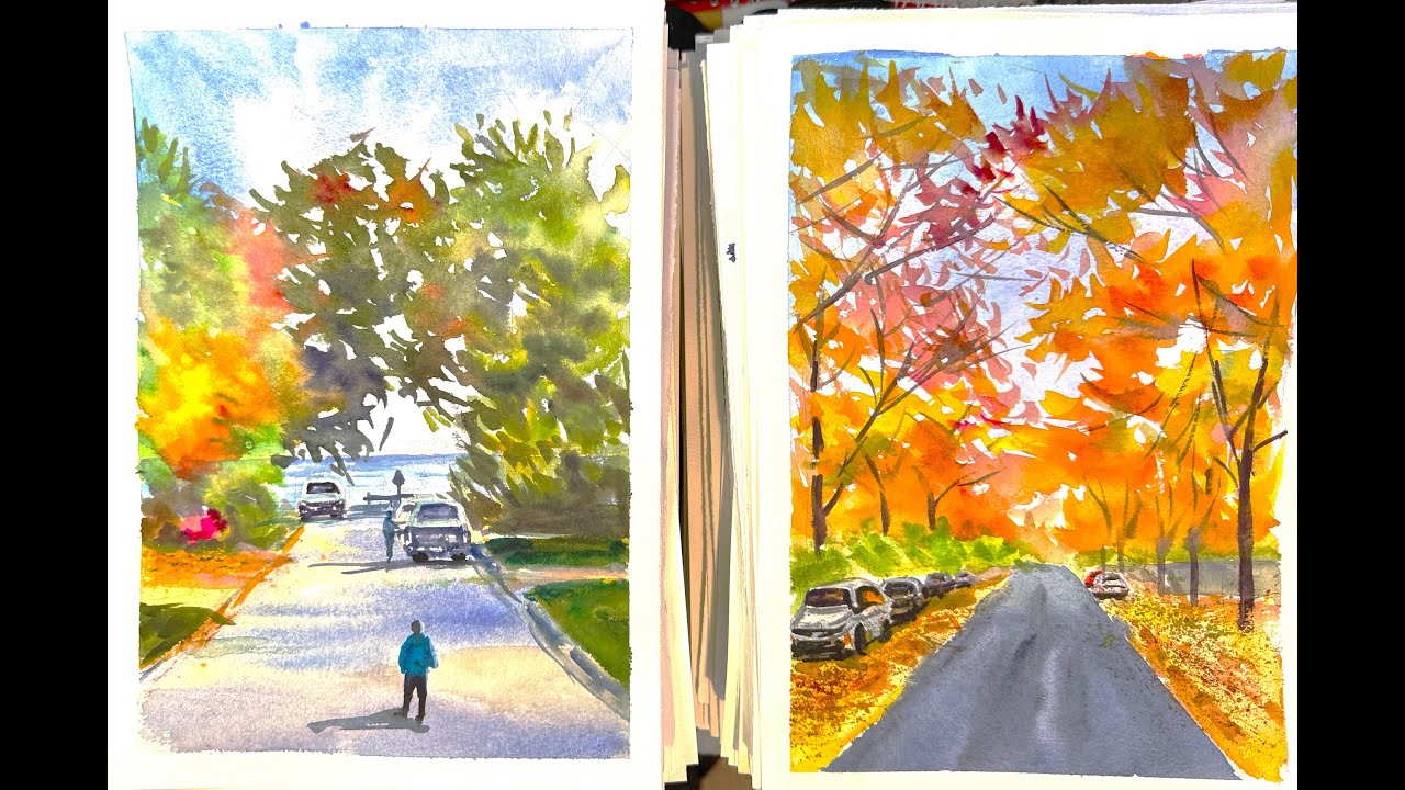 2025年水彩绘画作品展示Exhibition of watercolor painting works in