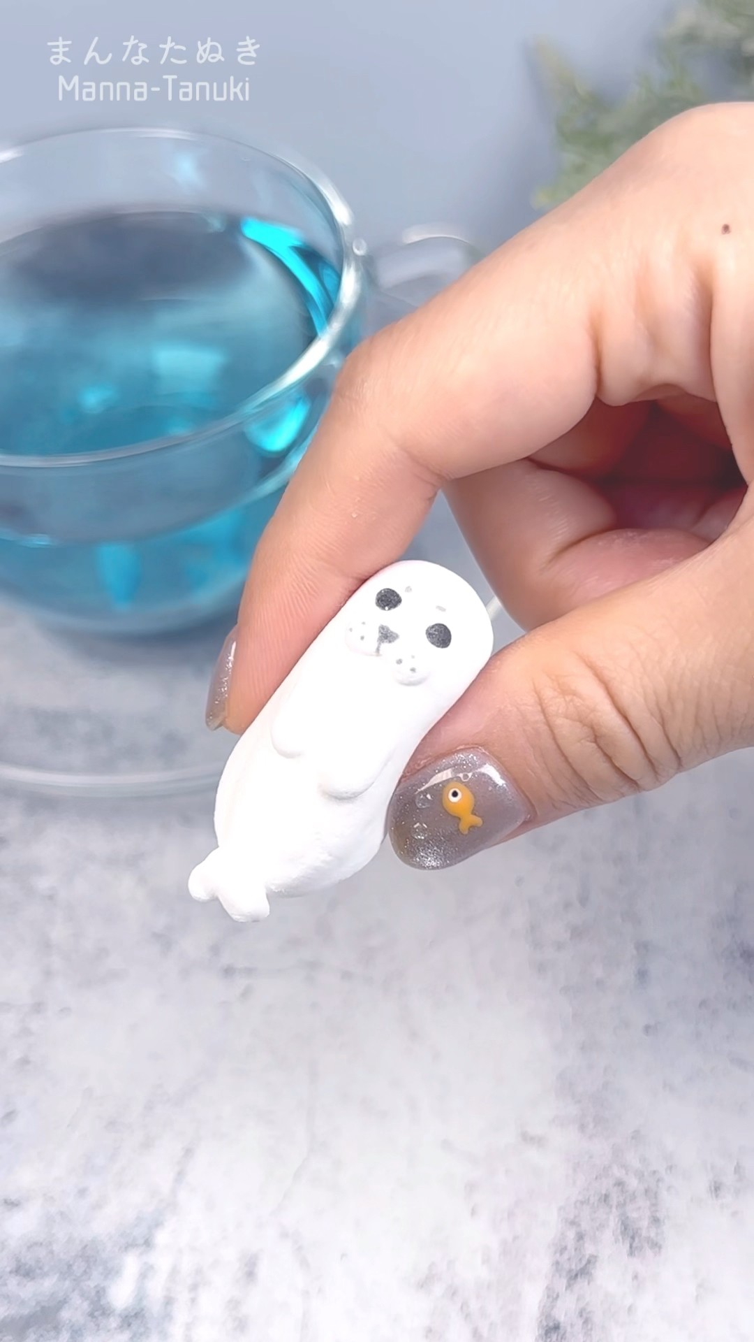 もちもちアザラシのマシュマロを作ったよ🦭🦭🦭 #shorts - YouTube