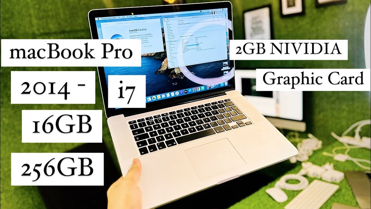 macBook Pro 2014, i7, 16GB, 256GB, 2GB NViDiA dedicated Card