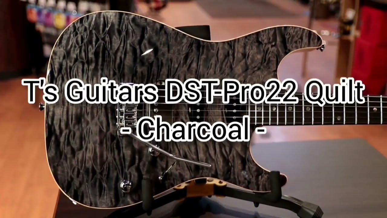 T's Guitars DST-Pro22 Quilt -Charcoal- 【B.U.G. Special Custom