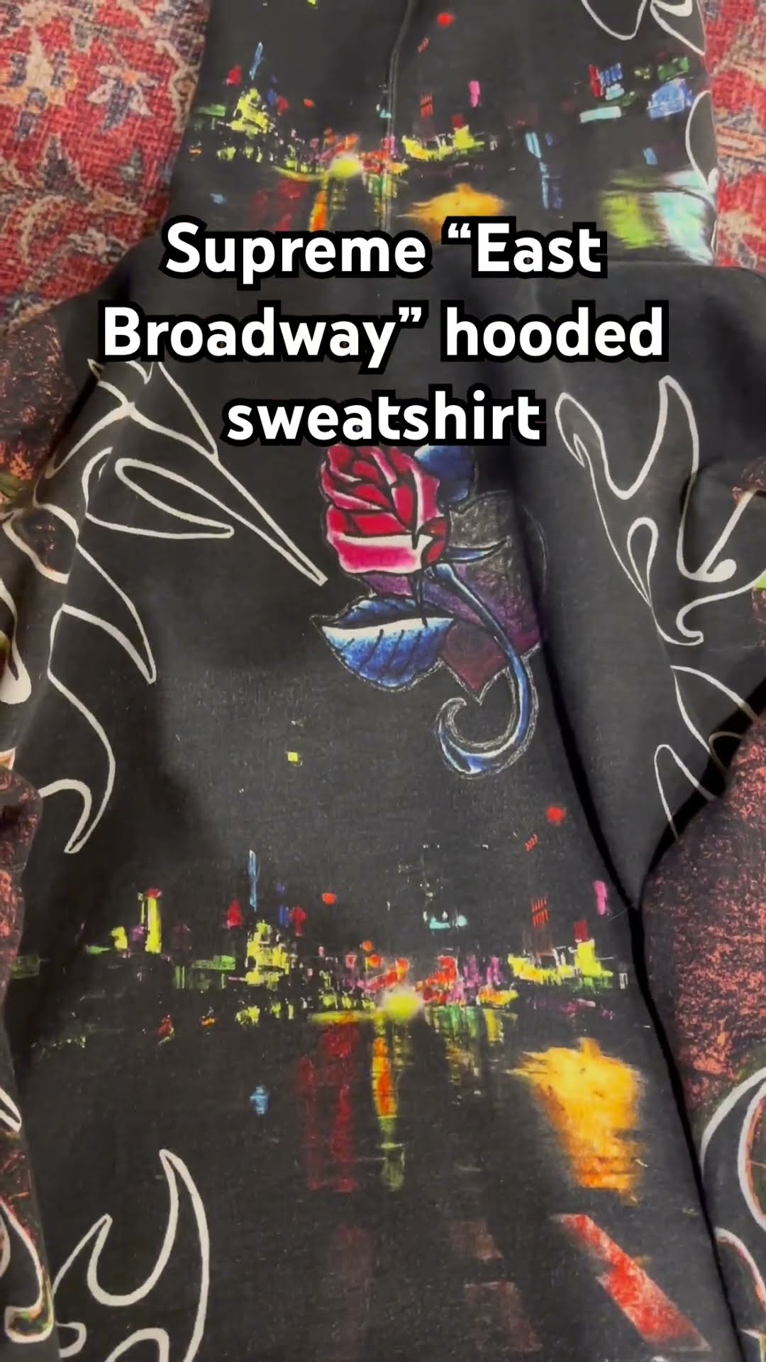 Supreme East Broadway Hooded Sweatshirt, released Spring/Summer