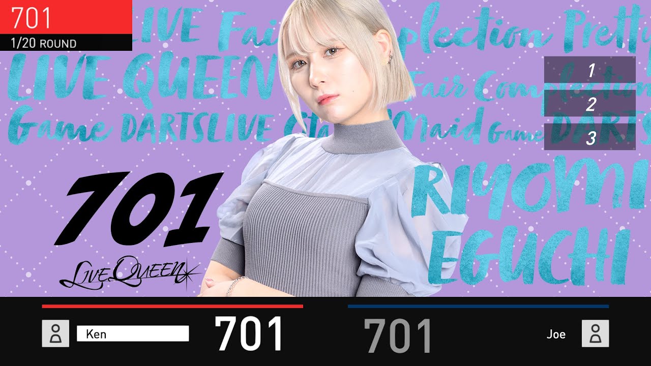 PLAYER GOODS 第二弾 江口梨世美 LE 01GAMES - DARTSLIVE3 LIVE EFFECT