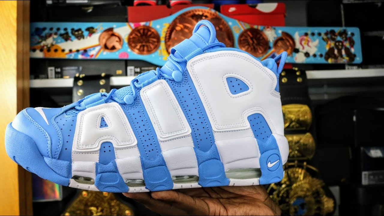Nike Air More Uptempo University Blue Review! - YouTube
