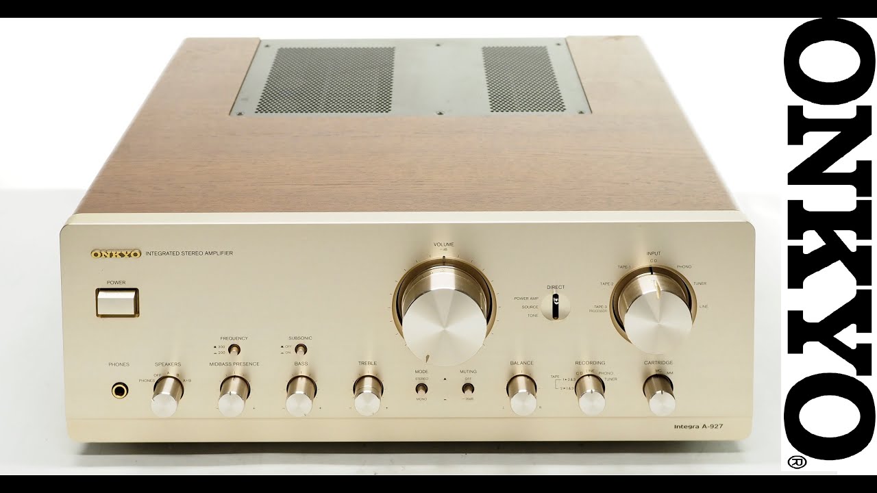 ONKYO Integra A-927 ￥95,000(1997年発売) - YouTube