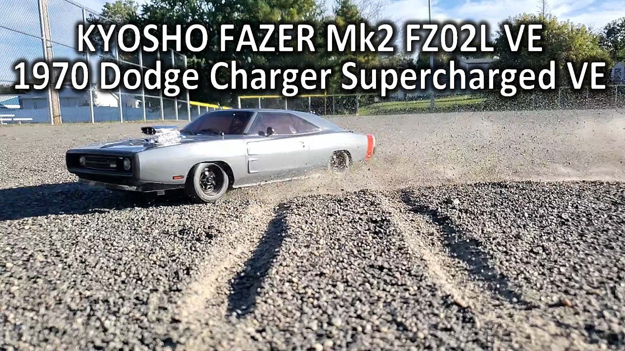 KYOSHO FAZER Mk2 FZ02L VE 1970 Dodge Charger Supercharged VE Gray