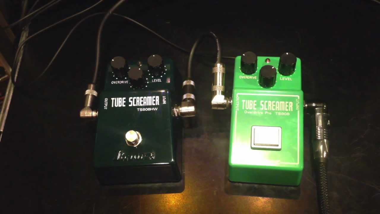 Ibanez TS808 Reissue vs TS808HW Handwired - YouTube