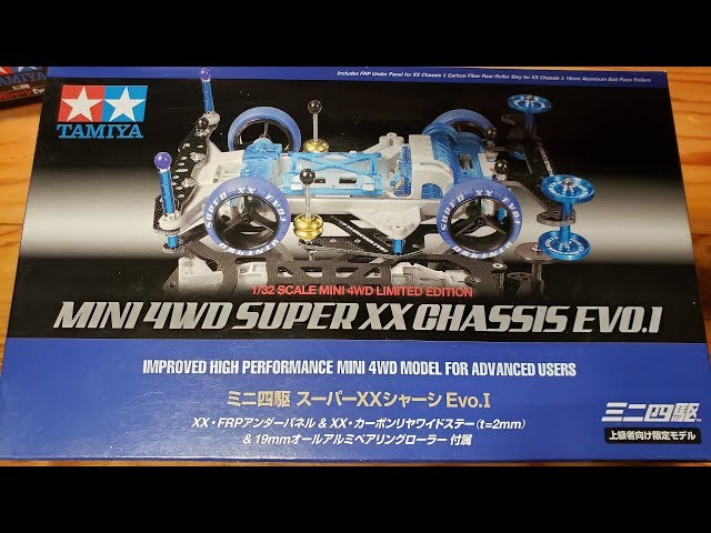 ミニ四駆】Tamiya Mini 4WD Kits: Super XX Chassis Evo.1 94780 - YouTube